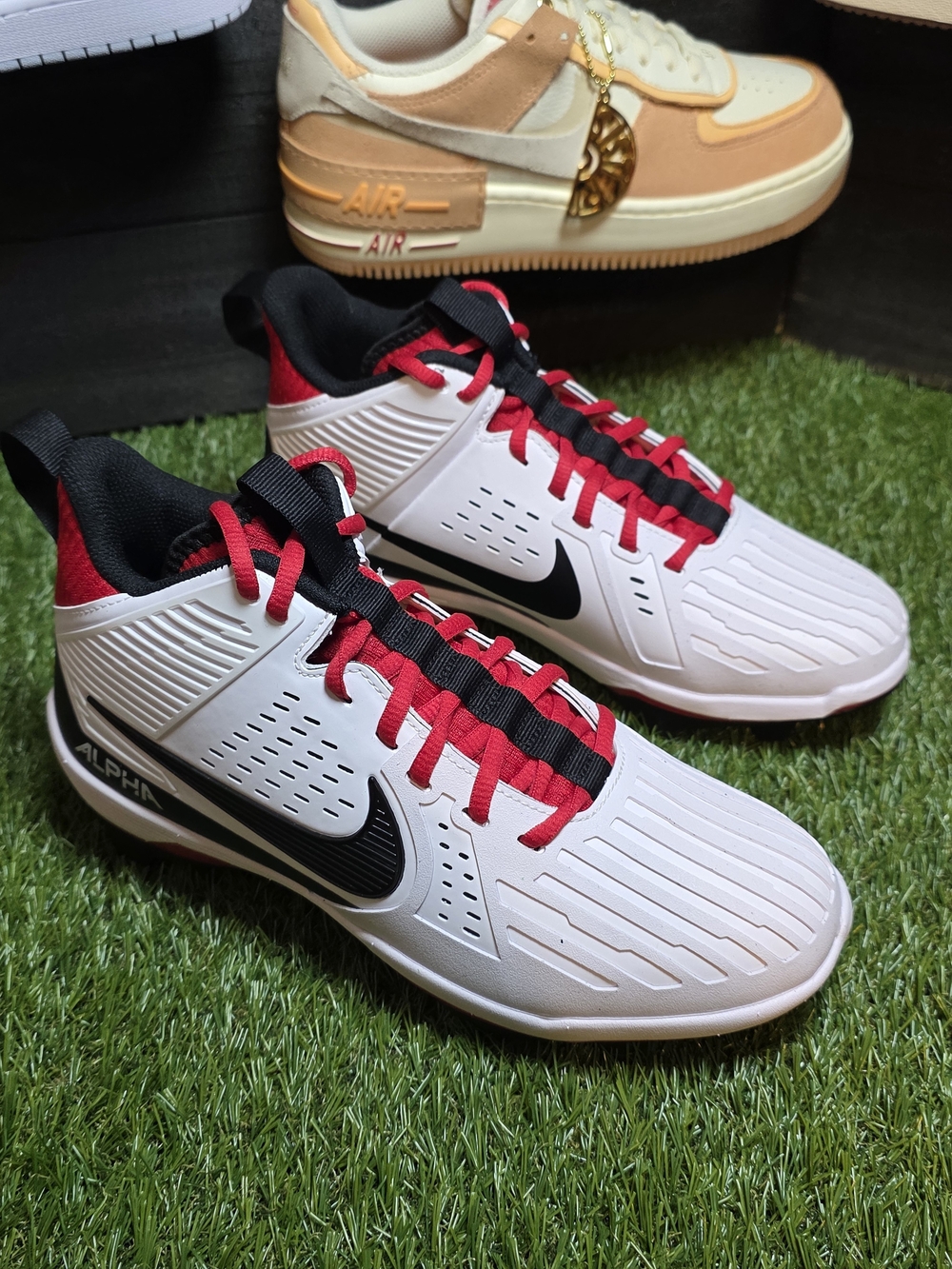 Nike Alpha Men’s White & Red Training Shoes